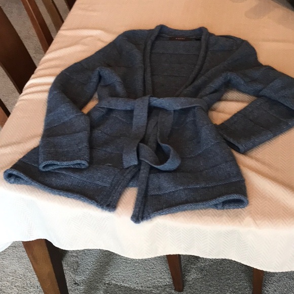 Cardigan Sweater With Tie Belt - Medium - Picture 2 of 9